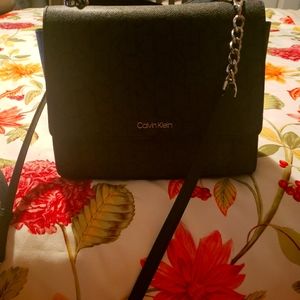10.5" Charcoal & Black Calvin Klein Handbag